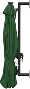 vidaXL - Wandparasol - met - LED's - 300 - cm - groen
