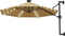vidaXL - Wandparasol - met - LED's - 300 - cm - taupe