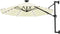 vidaXL - Wandparasol - met - LED's - 300 - cm - terracottakleurig