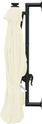 vidaXL - Wandparasol - met - LED's - 300 - cm - terracottakleurig