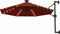 vidaXL - Wandparasol - met - LED's - 300 - cm - terracottakleurig