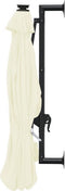 vidaXL - Wandparasol - met - LED's - 300 - cm - zandkleurig