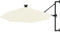 vidaXL - Wandparasol - met - LED's - 300 - cm - zandkleurig