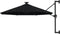 vidaXL - Wandparasol - met - LED's - 300 - cm - zwart