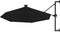 vidaXL - Wandparasol - met - LED's - 300 - cm - zwart
