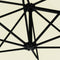 vidaXL - Wandparasol - met - LED's - 300 - cm - zwart