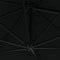 vidaXL - Wandparasol - met - LED's - 300 - cm - zwart