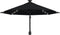 vidaXL - Wandparasol - met - LED's - 300 - cm - zwart