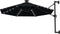 vidaXL - Wandparasol - met - LED's - 300 - cm - zwart