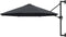 vidaXL - Wandparasol - met - metalen - paal - 300 - cm - antraciet