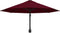vidaXL - Wandparasol - met - metalen - paal - 300 - cm - bordeauxrood