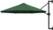 vidaXL - Wandparasol - met - metalen - paal - 300 - cm - groen