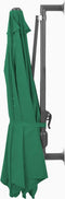 vidaXL - Wandparasol - met - metalen - paal - 300 - cm - groen