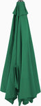 vidaXL - Wandparasol - met - metalen - paal - 300 - cm - groen