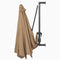vidaXL - Wandparasol - met - metalen - paal - 300 - cm - taupe