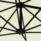 vidaXL - Wandparasol - met - metalen - paal - 300 - cm - zandkleurig