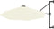 vidaXL - Wandparasol - met - metalen - paal - 300 - cm - zandkleurig