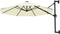 vidaXL - Wandparasol - met - metalen - paal - 300 - cm - zandkleurig