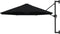 vidaXL - Wandparasol - met - metalen - paal - 300 - cm - zwart