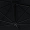 vidaXL - Wandparasol - met - metalen - paal - 300 - cm - zwart