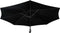 vidaXL - Wandparasol - met - metalen - paal - 300 - cm - zwart