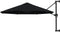 vidaXL - Wandparasol - met - metalen - paal - 300 - cm - zwart