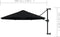 vidaXL - Wandparasol - met - metalen - paal - 300 - cm - zwart