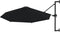 vidaXL - Wandparasol - met - metalen - paal - 300 - cm - zwart