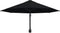 vidaXL - Wandparasol - met - metalen - paal - 300 - cm - zwart