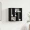vidaXL - Wandplank - 45x16x45 - cm - spaanplaat - zwart - eikenkleurig