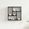 vidaXL - Wandplank - 45x16x45 - cm - spaanplaat - zwart - eikenkleurig