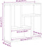 vidaXL - Wandplank - 45x16x45 - cm - spaanplaat - zwart - eikenkleurig