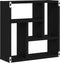 vidaXL - Wandplank - 45x16x45 - cm - spaanplaat - zwart - eikenkleurig