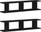 vidaXL - Wandplanken - 2 - st - 90x18x20 - cm - spaanplaat - zwart - eikenkleurig