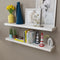 vidaXL - Wandplanken - MDF - zwevend - voor - boeken/dvd - wit - 2 - st