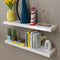 vidaXL - Wandplanken - MDF - zwevend - voor - boeken/dvd - wit - 2 - st