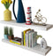 vidaXL - Wandplanken - MDF - zwevend - voor - boeken/dvd - wit - 2 - st