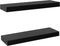 vidaXL - Wandplanken - zwevend - 2 - st - 40x20x3,8 - cm - zwart