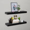 vidaXL - Wandplanken - zwevend - 2 - st - 40x20x3,8 - cm - zwart