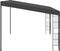 vidaXL - Wandprieel - 3x4 - m - stof - antracietkleurig