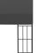 vidaXL - Wandprieel - 3x4 - m - stof - antracietkleurig