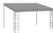 vidaXL - Wandprieel - 3x4 - m - stof - antracietkleurig
