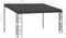 vidaXL - Wandprieel - 3x4 - m - stof - antracietkleurig
