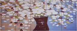 vidaXL - Wandprintset - bloemen - in - vaas - 150x60 - cm - canvas - meerkleurig