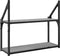 vidaXL - Wandrek - 2-laags - 60x21x51 - cm - bewerkt - hout - grijs - sonoma