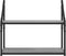 vidaXL - Wandrek - 2-laags - 60x21x51 - cm - bewerkt - hout - grijs - sonoma