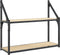 vidaXL - Wandrek - 2-laags - 60x21x51 - cm - bewerkt - hout - sonoma - eikenkleurig