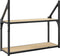 vidaXL - Wandrek - 2-laags - 60x21x51 - cm - bewerkt - hout - sonoma - eikenkleurig