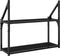 vidaXL - Wandrek - 2-laags - 60x21x51 - cm - bewerkt - hout - zwart