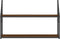 vidaXL - Wandrek - 2-laags - 80x21x51 - cm - bewerkt - hout - bruin - eikenkleur